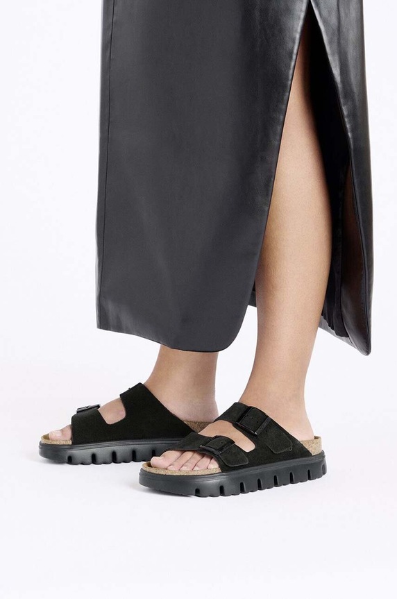 Παντόφλες σουέτ Birkenstock Arizona Chunky Birkenstock x Papillio 1028403