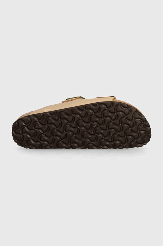 Birkenstock klapki nubukowe Arizona SFB 1019016 beżowy