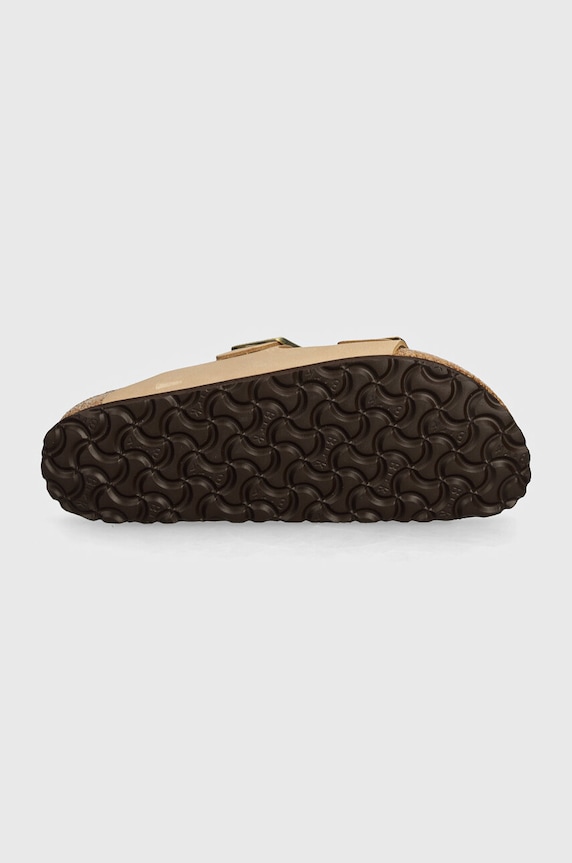 Birkenstock klapki nubukowe Arizona SFB 1019016 beżowy