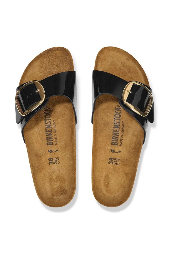 Birkenstock klapki Madrid Big Buckle 1027785 czarny