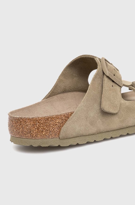 Boty Semišové pantofle Birkenstock Arizona SFB 1019045 zelená