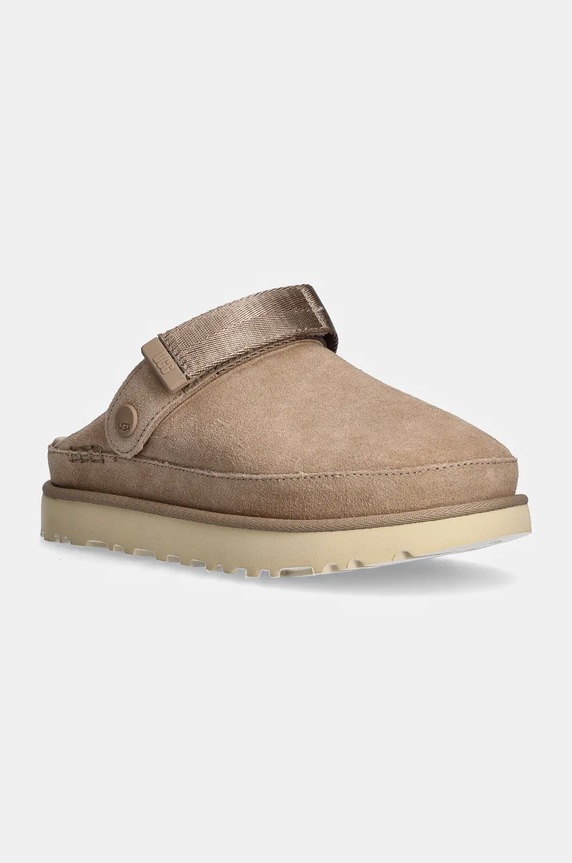 UGG ciabatte in pelle scamosciata bambino/a Goldenstar Clog pelle scamosciata beige 1138252.SAN