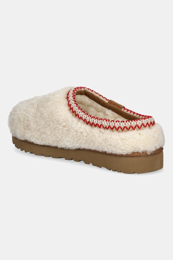 Boty Pantofle UGG Tasman Maxi Curly 1158356.NAT béžová