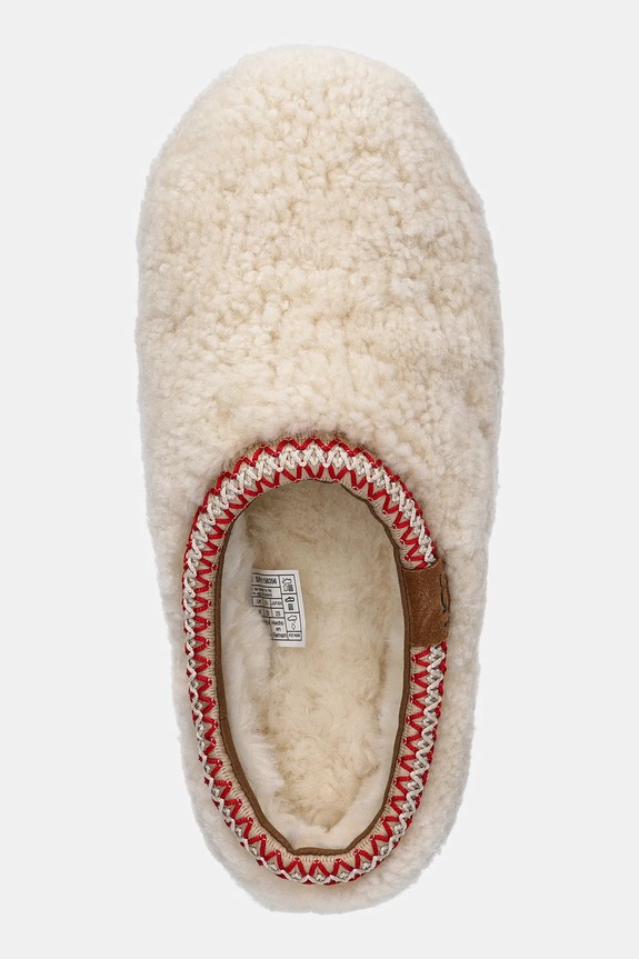 Pantofle UGG Tasman Maxi Curly béžová 1158356.NAT