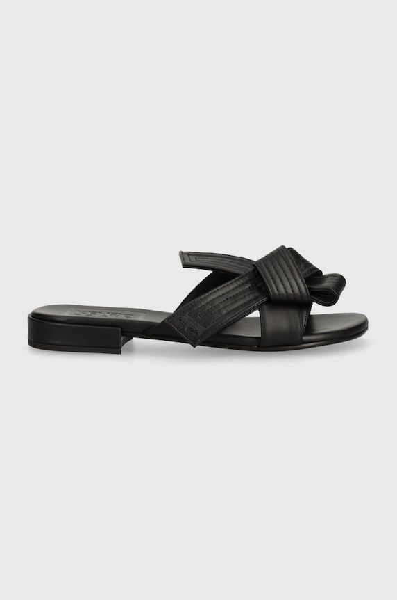 Шкіряні шльопанці Kenzo Oki Leather Mules FE62MU125L79.99 чорний AW24
