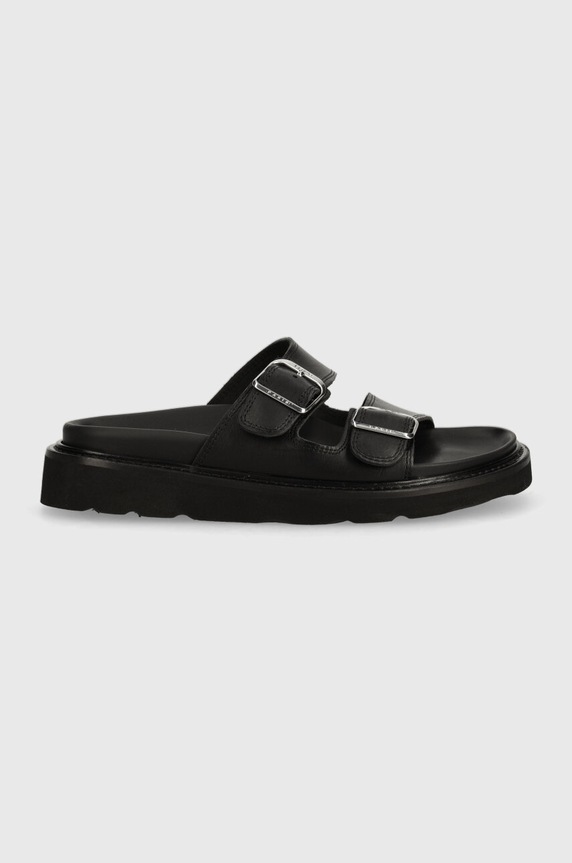 Кожаные шлепанцы Kenzo Matto Mules FE52MU040L62.99 чёрный AA00