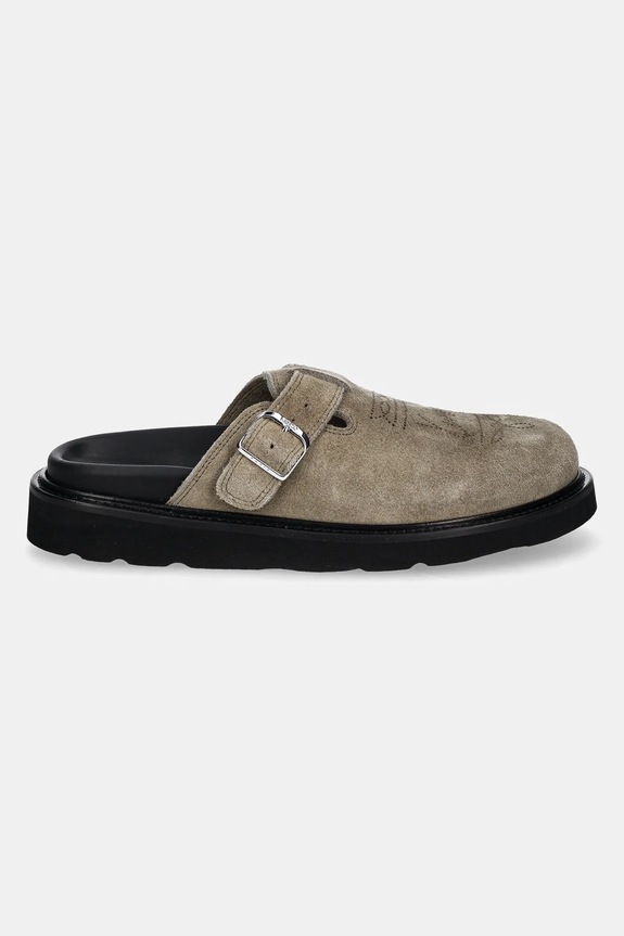 Kenzo suede sliders Matto Clogs FE52MU050L56.11 green AA00