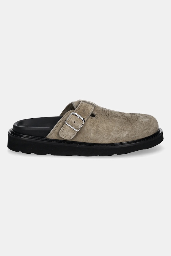 Kenzo suede sliders Matto Clogs FE52MU050L56.11 green AA00
