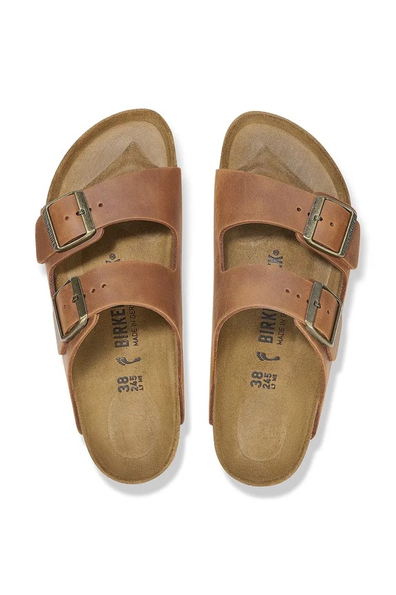 Kožne natikače Birkenstock Arizona 1028401 smeđa