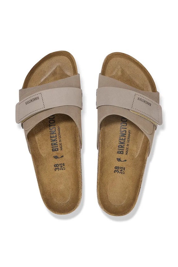 Semišové šľapky Birkenstock Oita 1028056 béžová