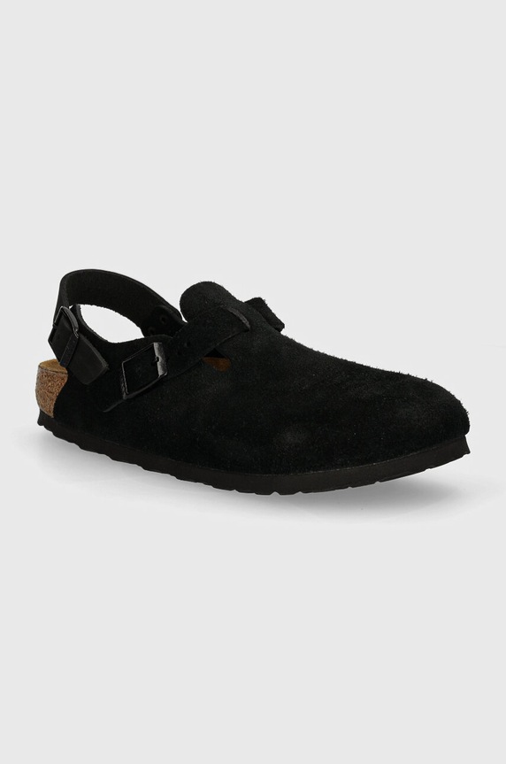 Замшеві сандалі Birkenstock Tokio віденський чорний 1028348