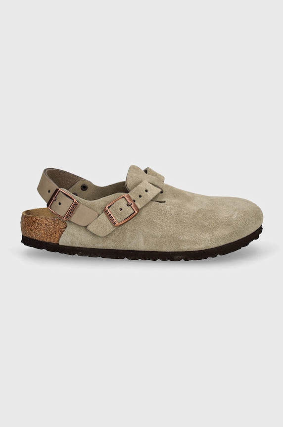 Велурени сандали Birkenstock Tokio 1028323 бежов SS25
