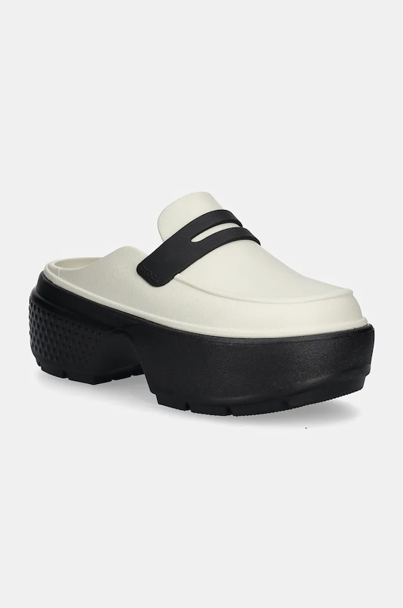 Pantofle Crocs Stomp Loafer Clog platforma béžová 209937.1HR