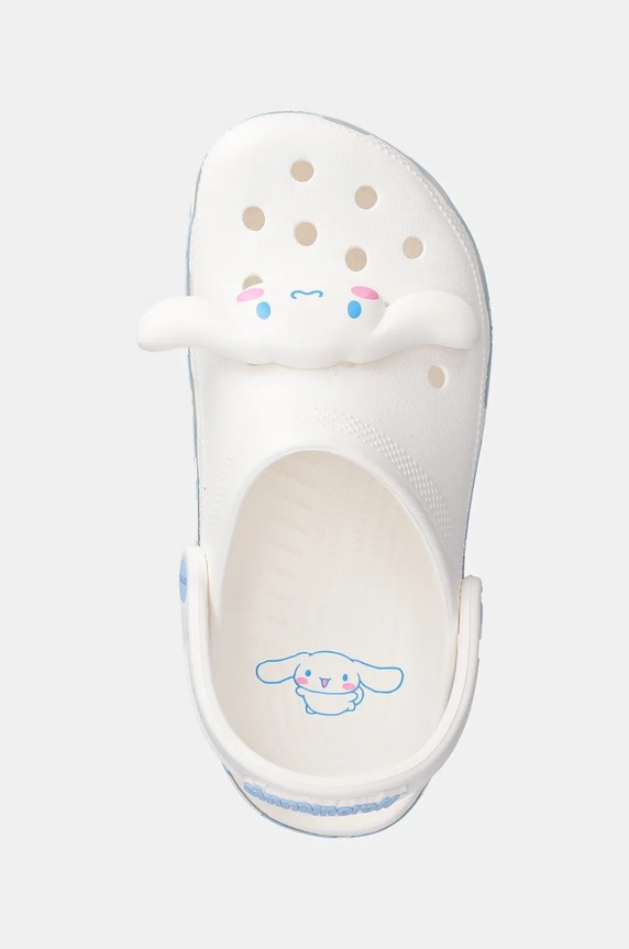 Crocs papuci Classic Cinnamoroll Clog alb 210343.90H
