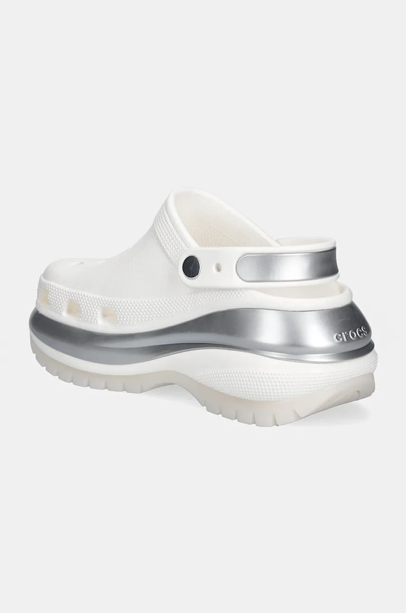 Obuv Šľapky Crocs Mega Crush Metallic Clog 210368.138 biela