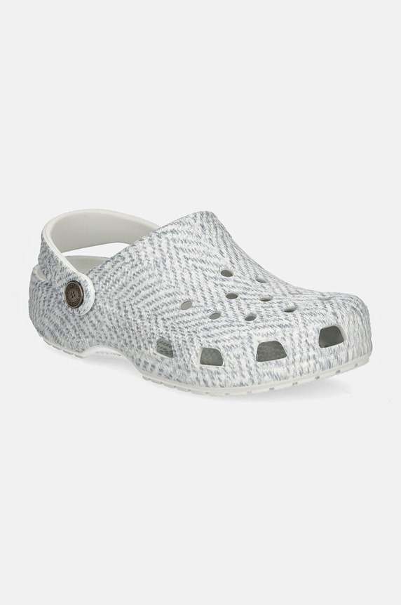 Pantofle Crocs Crocsclassic Tweed Clog bez podpatku šedá 210403.1NM