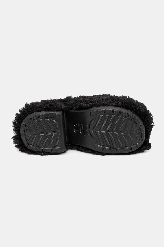 Šľapky Crocs Siren Shaggy Fur Clog čierna 210910.001