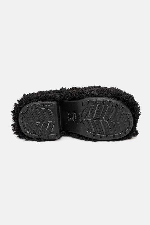 Šľapky Crocs Siren Shaggy Fur Clog čierna 210910.001