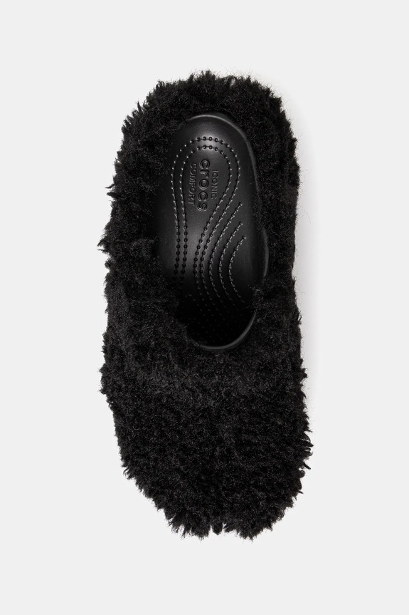 Šľapky Crocs Siren Shaggy Fur Clog 210910.001 čierna