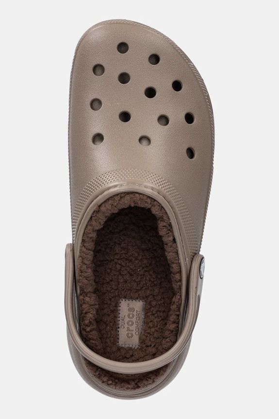 Pantofle Crocs Classic Platform Lined Clog hnědá 207938.199