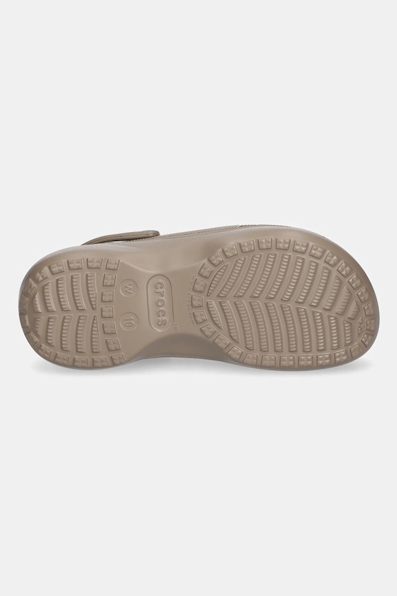 Pantofle Crocs Classic Platform Lined Clog 207938.199 hnědá