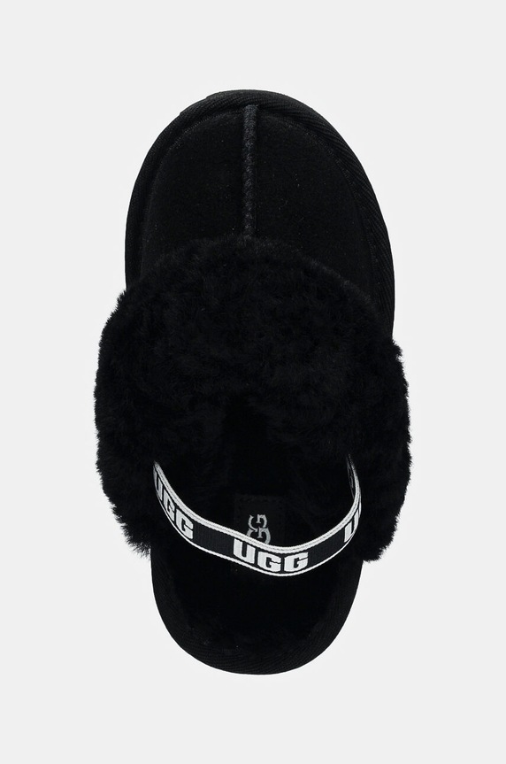 Детски велурени чехли UGG FUNKETTE черен 1130395T