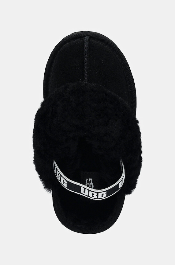Детски велурени чехли UGG FUNKETTE черен 1130395T