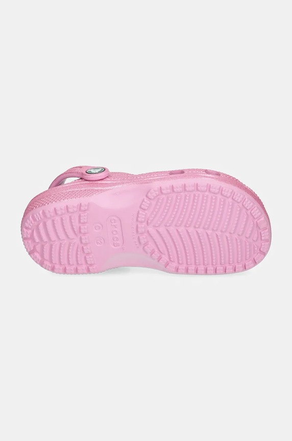 Детски чехли Crocs CLASSIC GLITTER CLOG 206993.CLASSIC.GLITTER розов