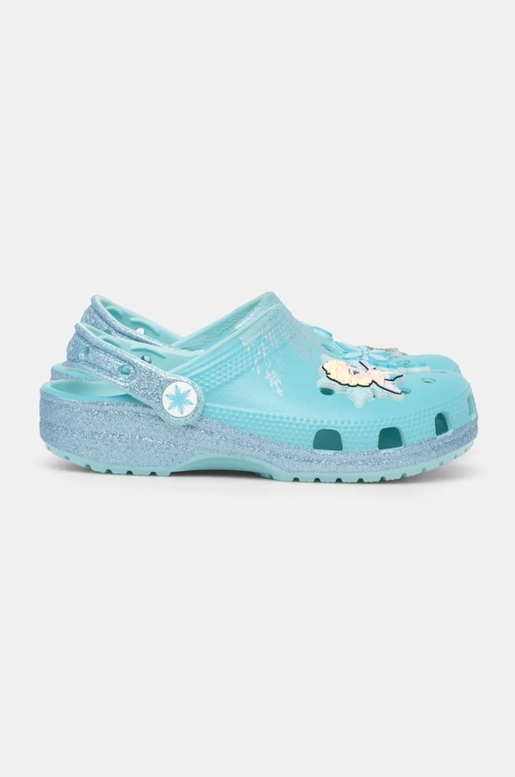 Дитячі шльопанці Crocs CROCSCLASSIC FROZEN ELSA CLOG 210235.CLASSIC.FROZEN бірюзовий AW24