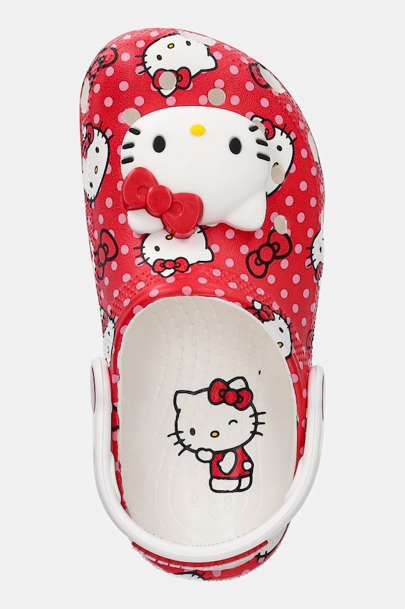 Natikače Crocs CLASSIC HELLO KITTY RED CLOG crvena 210576.CLASSIC.HELLO.KI