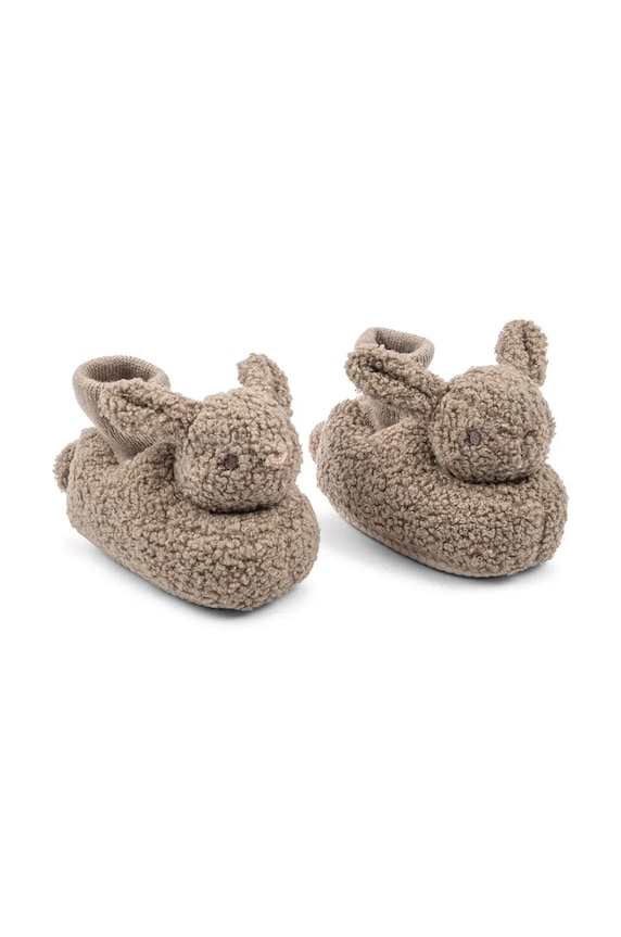 Detské papuče Konges Sløjd BUNNY FOOTIES béžová KS101793