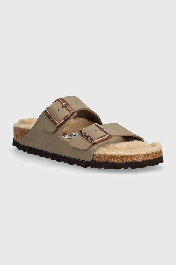 Birkenstock klapki dziecięce Arizona Planet friendly beżowy 1028734.36.39