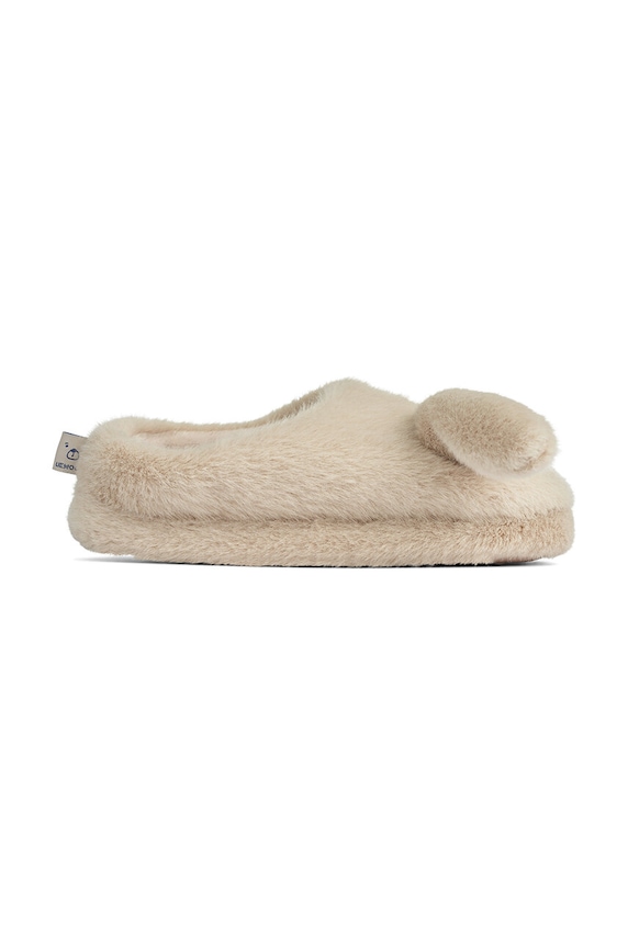 Детски пантофи Liewood Aviaja Rabbit Slippers LW19586 бежов