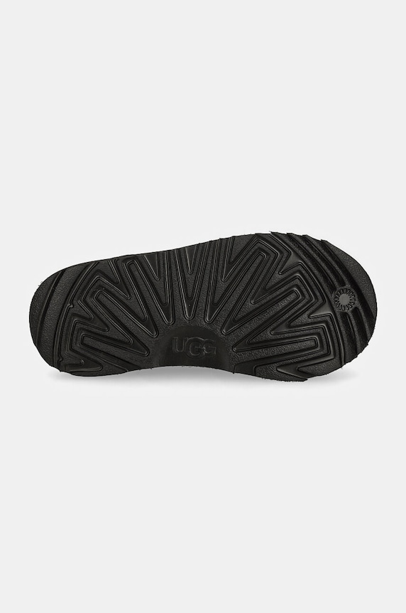 Dječje kućne papuče od brušene kože UGG KIDS' CLASSIC SLIP-ON 1161030K crna