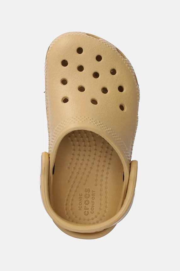 Dětské pantofle Crocs CLASSIC CLOG béžová 206990.CLASSIC.KIDS.CLO