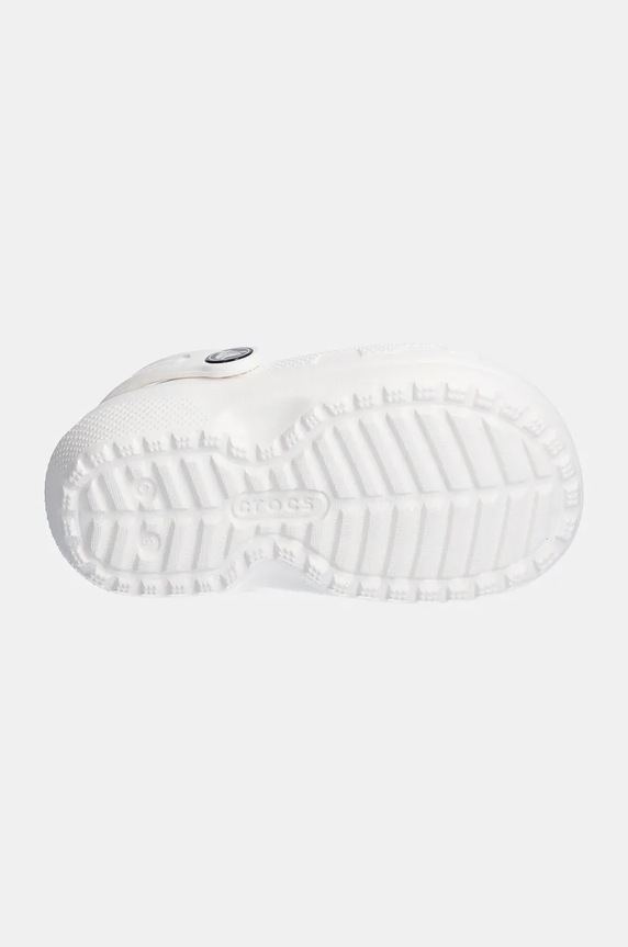 Crocs klapki dziecięce CLASSIC LINED CLOG 207009.CLASSIC.LINED.CL biały