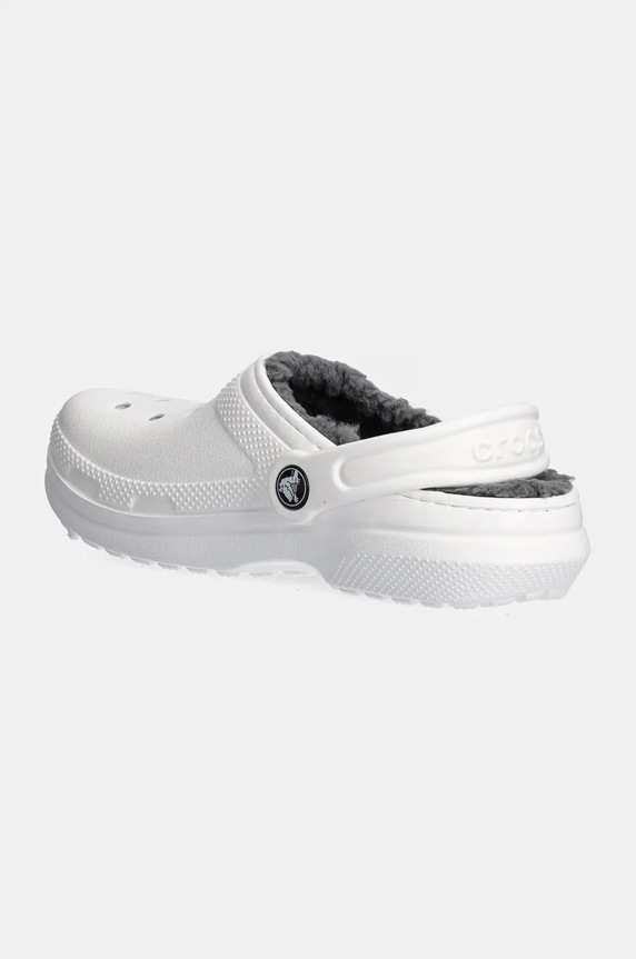 Chłopiec Crocs klapki dziecięce CLASSIC LINED CLOG 207010.CLASSIC.LINED.CL biały