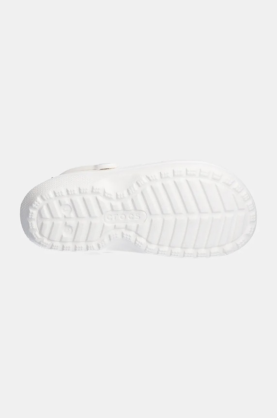 Crocs klapki dziecięce CLASSIC LINED CLOG 207010.CLASSIC.LINED.CL biały