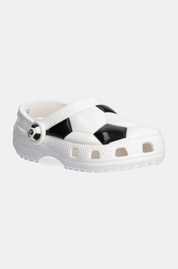 Dječje natikače Crocs CLASSIC SOCCER BALL CLOG bijela 210023.CLASSIC.SOCCER