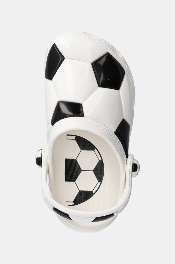 Dječje natikače Crocs CLASSIC SOCCER BALL CLOG bijela 210023.CLASSIC.SOCCER