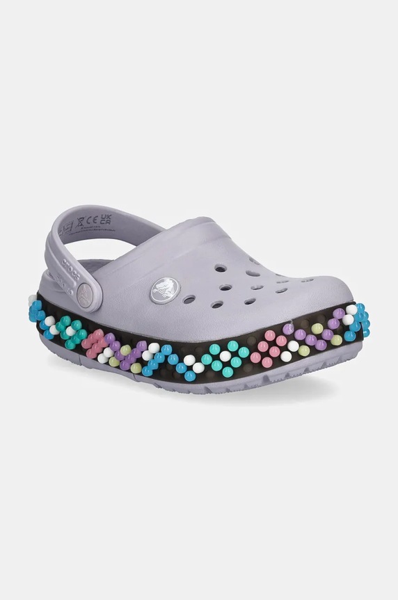 Dječje natikače Crocs CROCBAND COLORFUL LIGHTS CLOG ljubičasta 210467.CROCBAND.COLORFU
