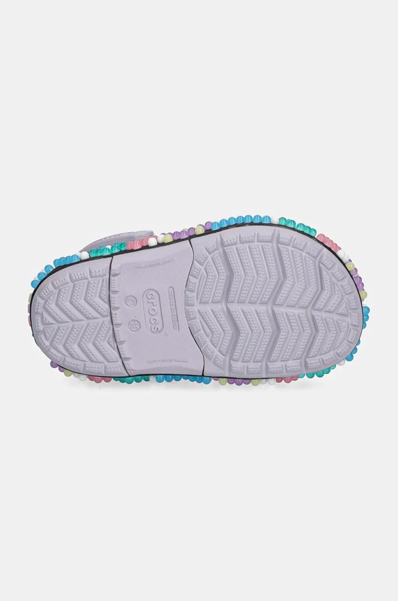 Dječje natikače Crocs CROCBAND COLORFUL LIGHTS CLOG 210467.CROCBAND.COLORFU ljubičasta