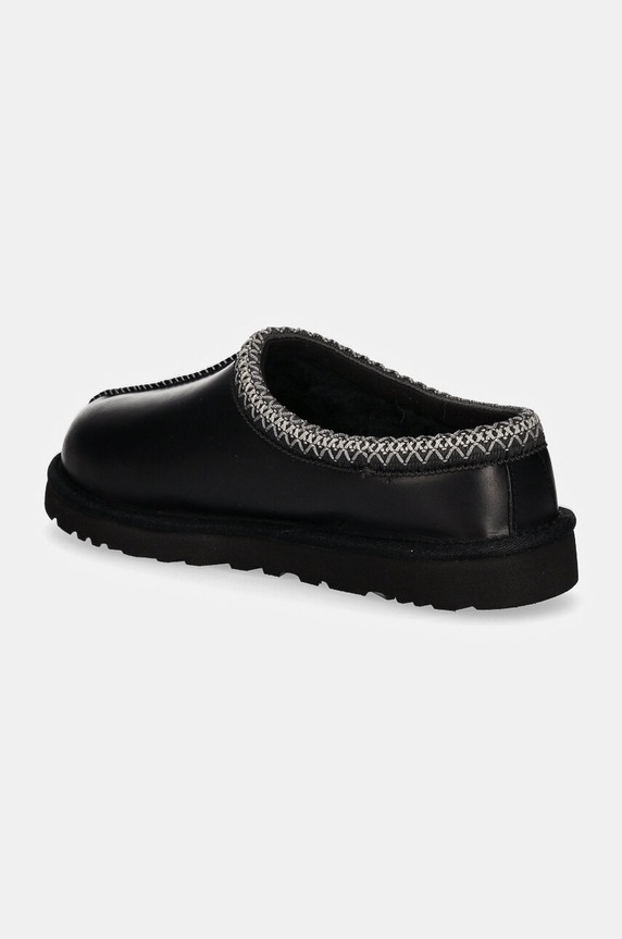 Obuwie UGG kapcie skórzane Tasman Lthr Regen 1163890.BLK czarny