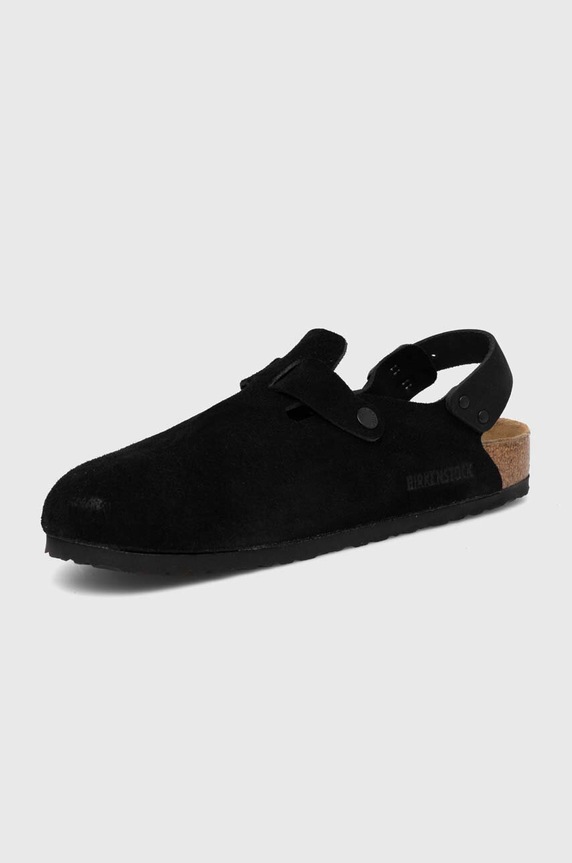 Natikače od brušene kože Birkenstock Tokio crna 1028337