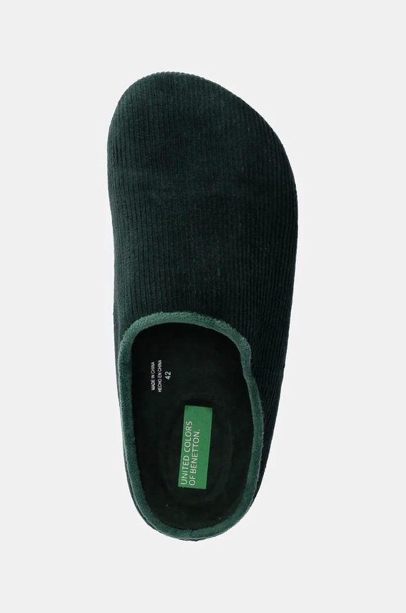 Παντόφλες United Colors of Benetton πράσινο 8TNL2D011