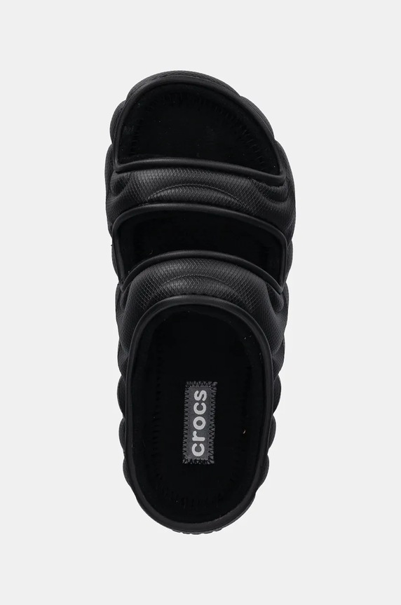 Crocs ciabatte slide Classic Cozzy Overpuff Sandal nero 210074.001