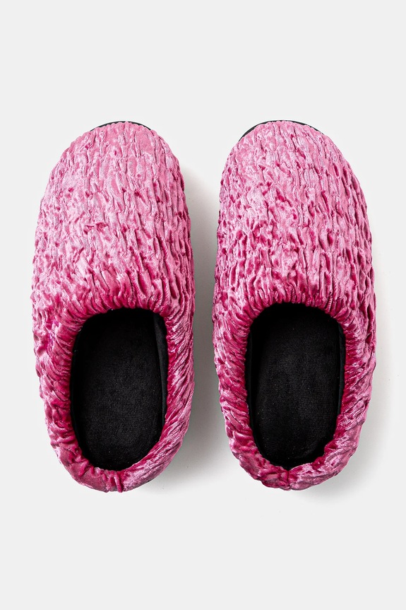 SUBU pantofole CELOSIA VELVET rosa HR.06