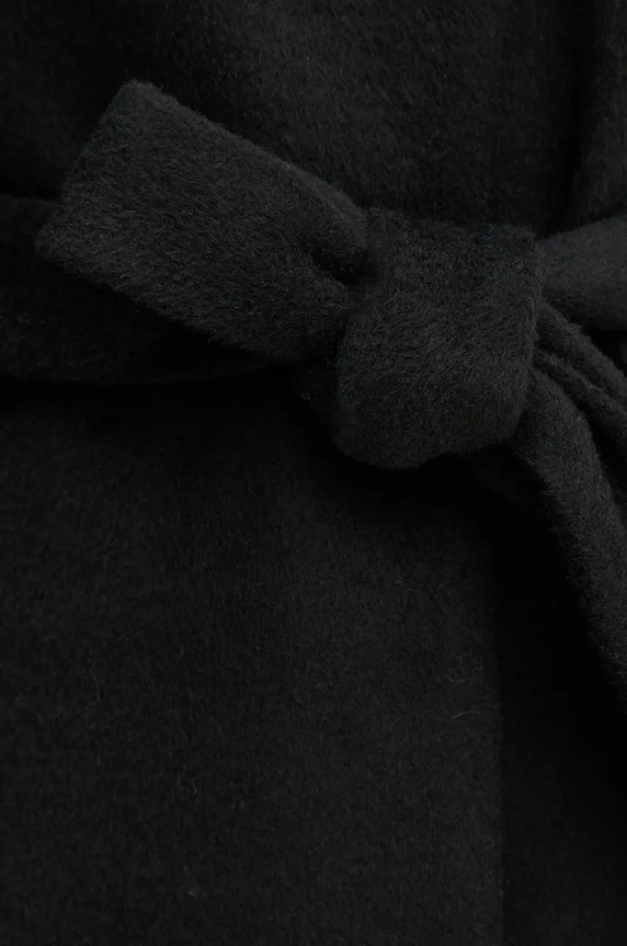 Μάλλινο παλτό Bruuns Bazaar CatarinaBBPerle coat BBW4107 μαύρο