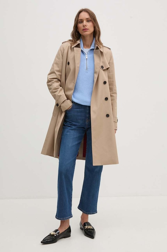 Tommy Hilfiger trencz beżowy WW0WW42133