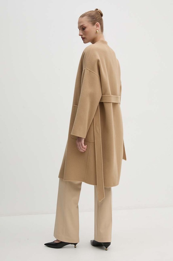 Дрехи Вълнено палто Weekend Max Mara 2425016011600 бежов